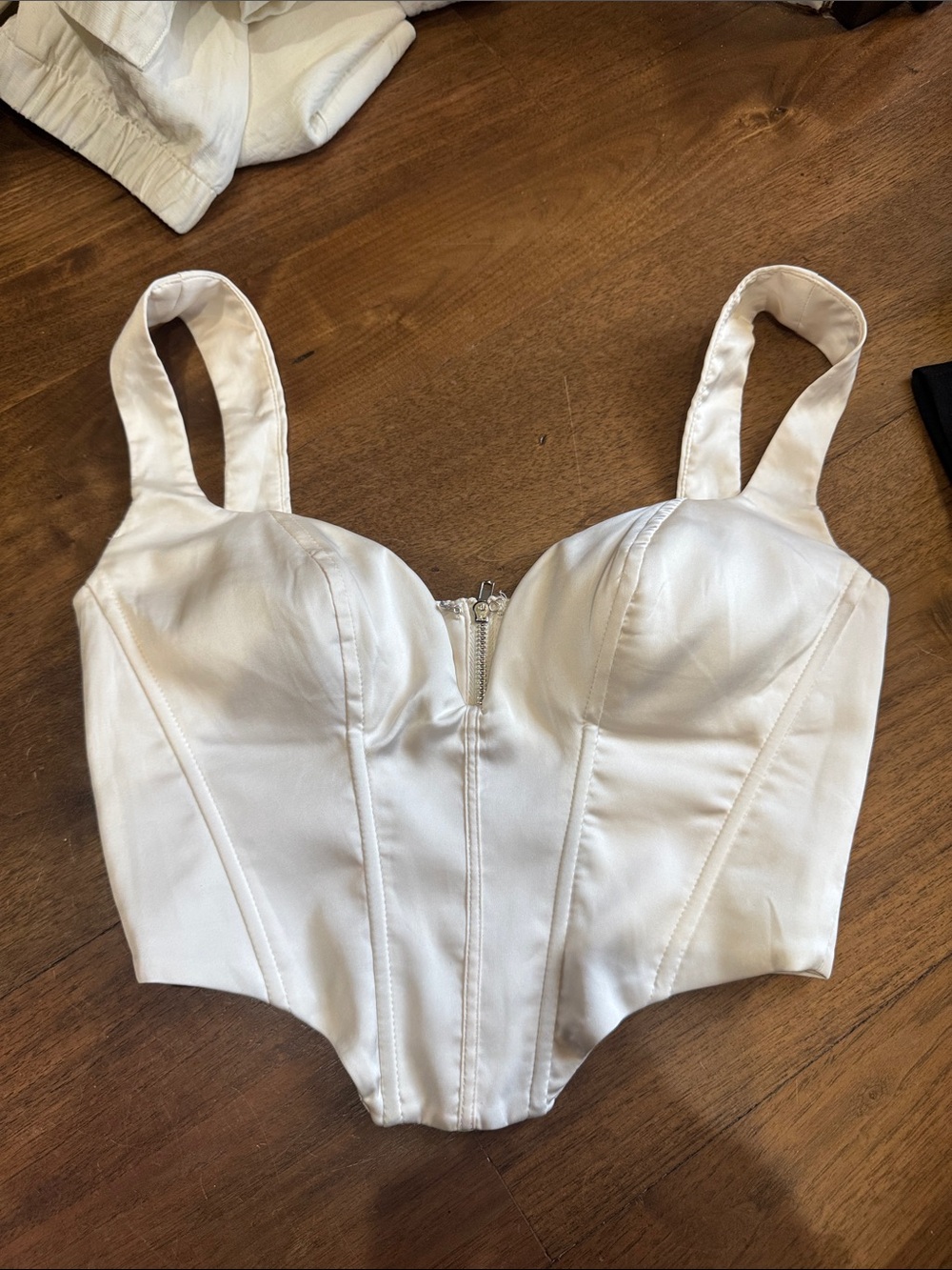 Beige / very light pink corset top